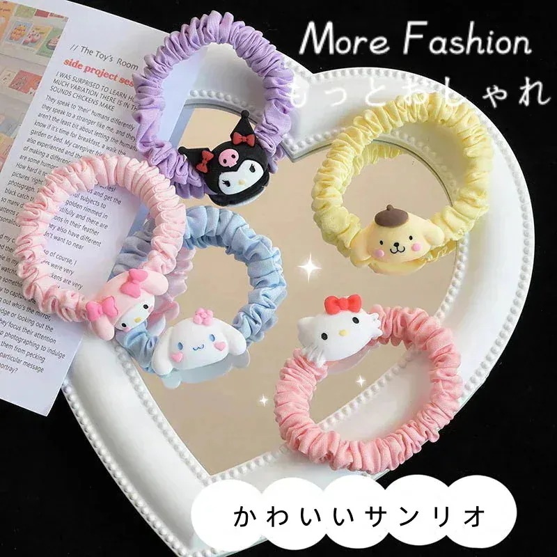 【高品質の製品】1つ買うと10個無料 新品 ins シュシュ ヘアゴム ブラック ブラウン サンリオ かわいい 通勤 通学 オフィス シンプル ヘアゴム 韓国