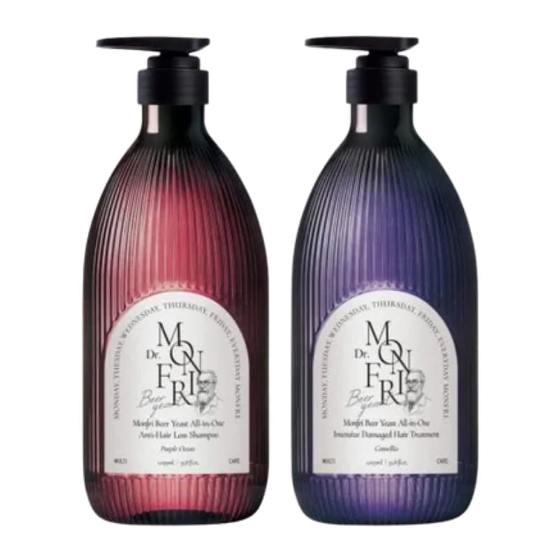 【脱毛予防·スカルプ·集中ケア】ビール酵母&プロテインシャンプー 1個 + ダメージケアトリートメント 1個