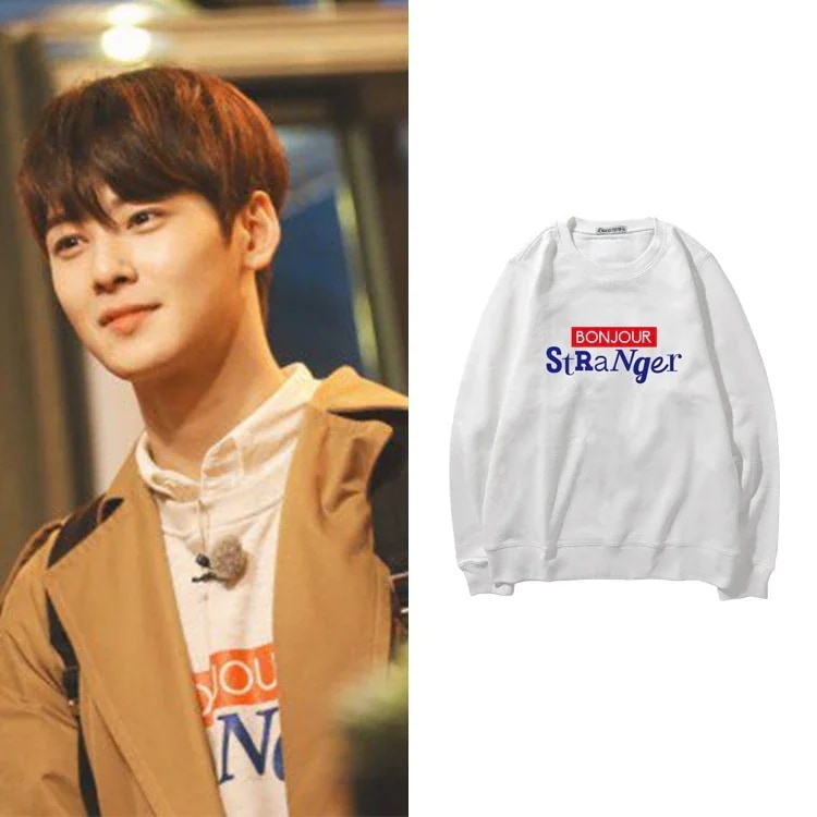 Astro Che Yingyou トレーナー プリント ベルベット ルーズ ラウンドネック プルオーバー 男女兼用