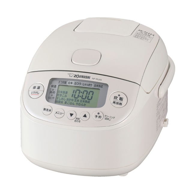 NP-RU05-WA (ホワイト) 小容量圧力IH炊飯ジャー 3合炊き