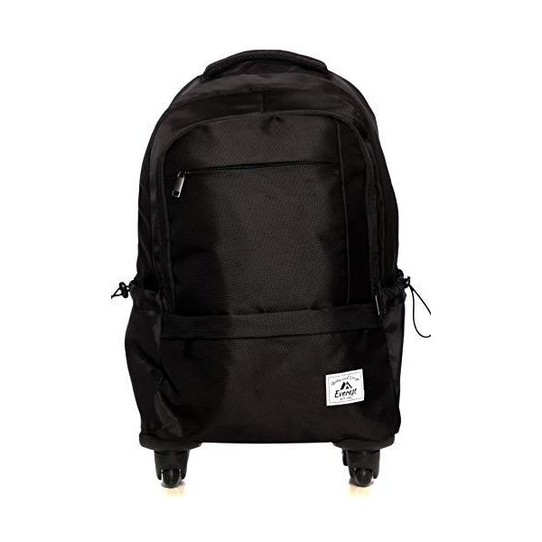 Everest Wheeled Laptop Backpack， Black 並行輸入品
