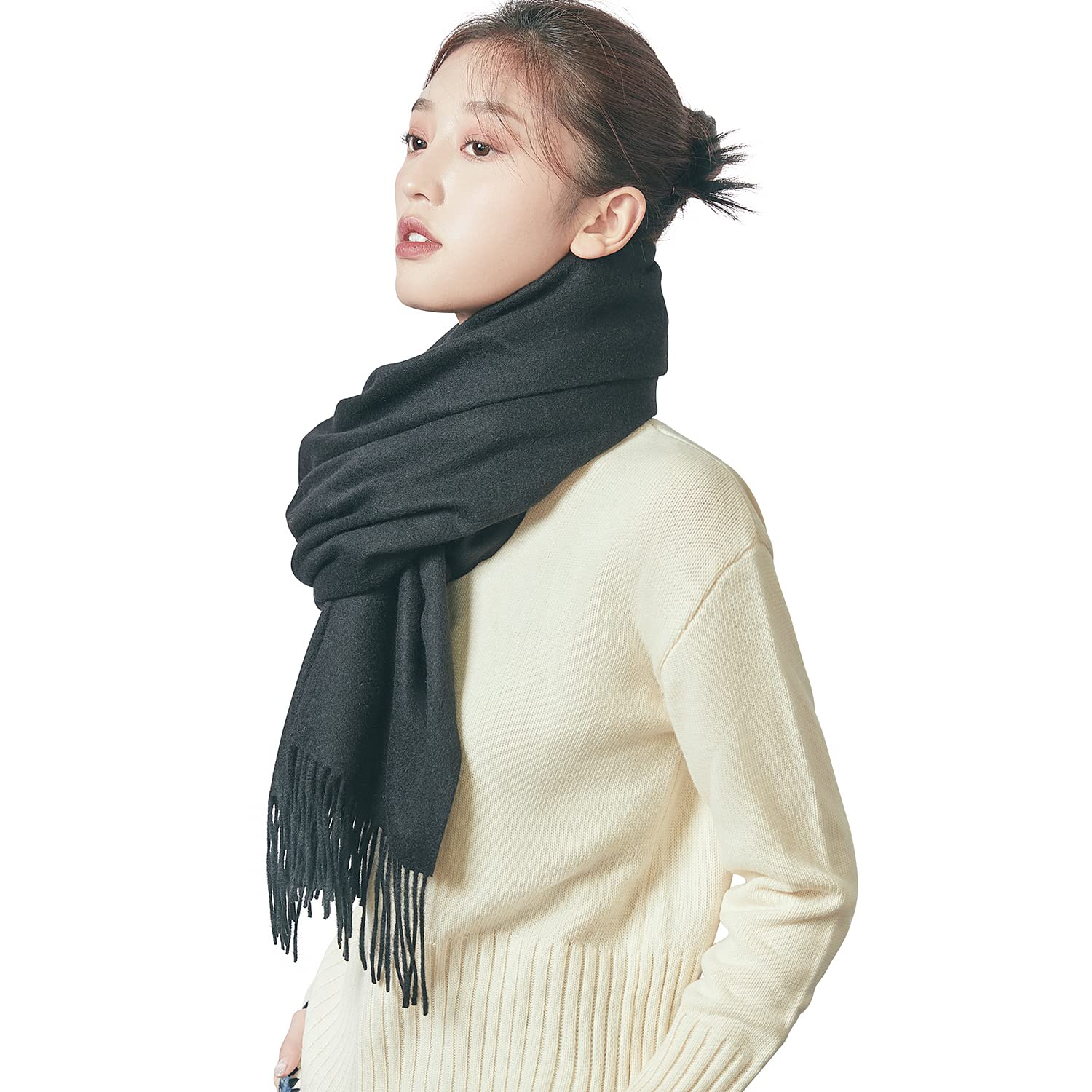 [Toyuxe] カシミヤ マフラー レディース カシミヤ100％【2025秋冬内モンゴル産極上】 無地 チェック柄 大判 厚手マフラー ふわふわ カシミヤ ストール スカーフ 20色 誕生日プレゼ