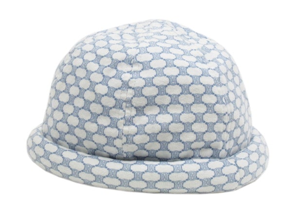 帽子 マカダム 46cmサイズ ベビー キッズ ホワイト 白 ブルー レディース 中古