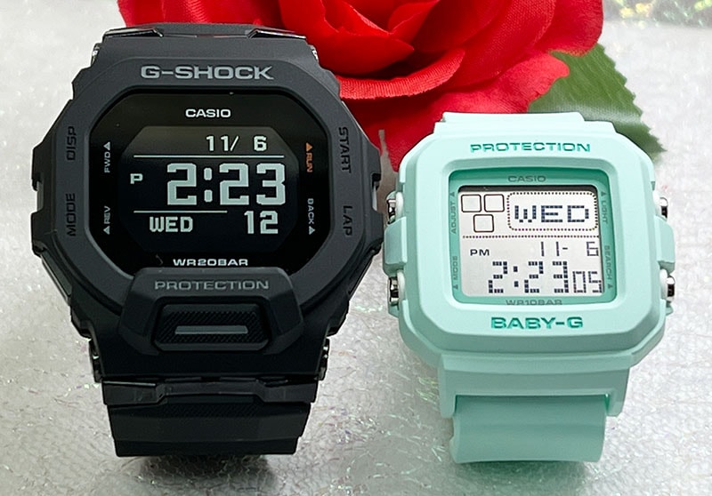 恋人たちのGショック ペアウオッチgショック G-SHOCK BABY-G カシオ 2本セットGBD-200-1JF BGD-10-3JF電池式 プレゼント クリスマス あす楽対応 g-shock