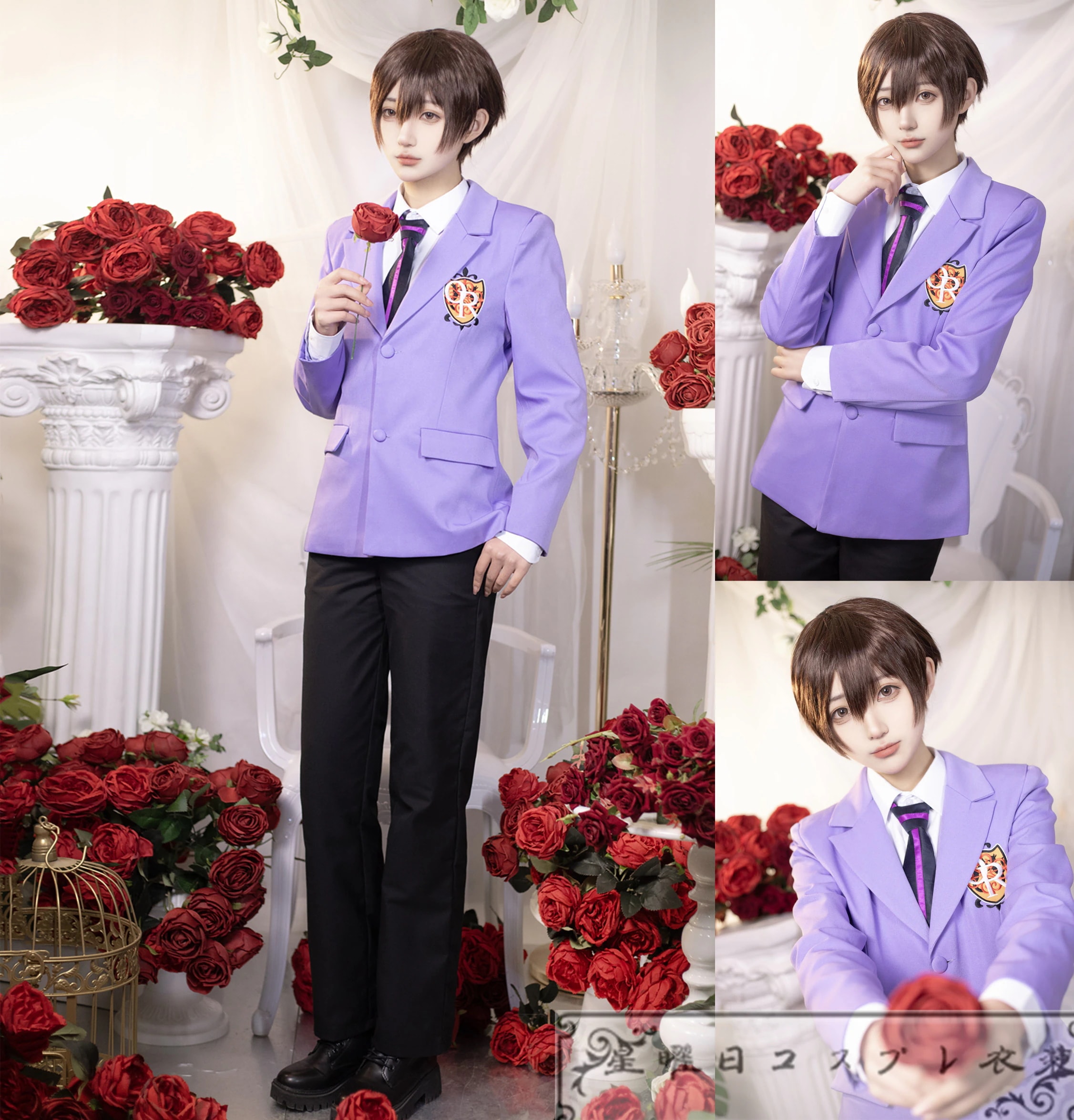 在庫品 桜蘭高校ホスト部 須王環 藤岡ハルヒ コスプレ衣装 コスチューム イベント ハロウィン 仮装 変装