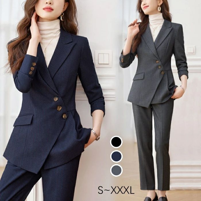 アップ ママ 洗える 面接 就活 グレー お宮参り 結婚式 パンツスーツ 2点 レディース 20代 スーツ ジャケット 入学式 ブラック 30代 卒園式 おしゃれ 40代 通勤 タックパンツ フォーマ