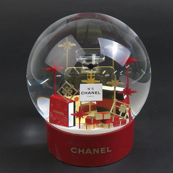 CHANEL スノードーム ２つ Qoo10] CHANEL シャネル CHANEL スノードーム 2