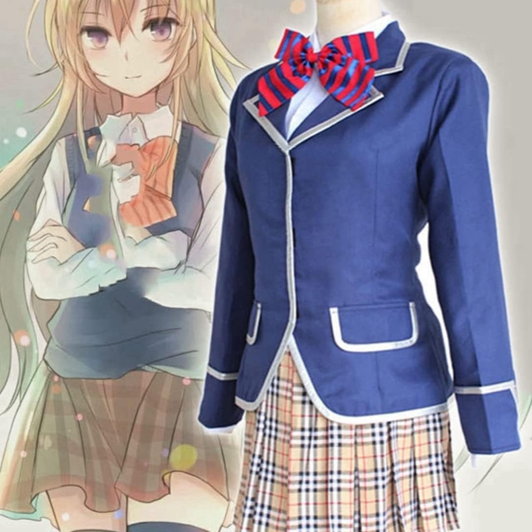 食戟のソーマ 薙切 えりな （なきり えりな）コスプレ衣装 遠月学園女子 制服 日常着 仮装 舞台装 演出服