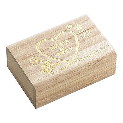 他サイト： dacco(ダッコ) 臍帯箱 ハート 命名シール付 マルチカラー 1個入 86105の商品画像