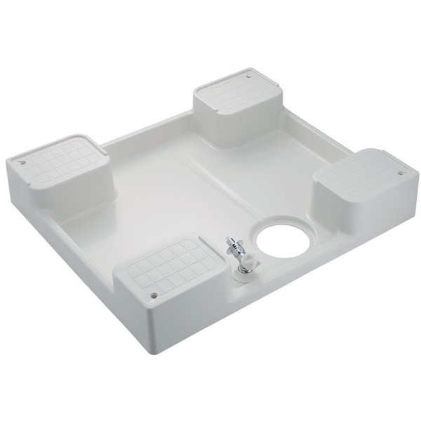 426-502-W ホワイト [洗濯機用防水パン(水栓つき)]