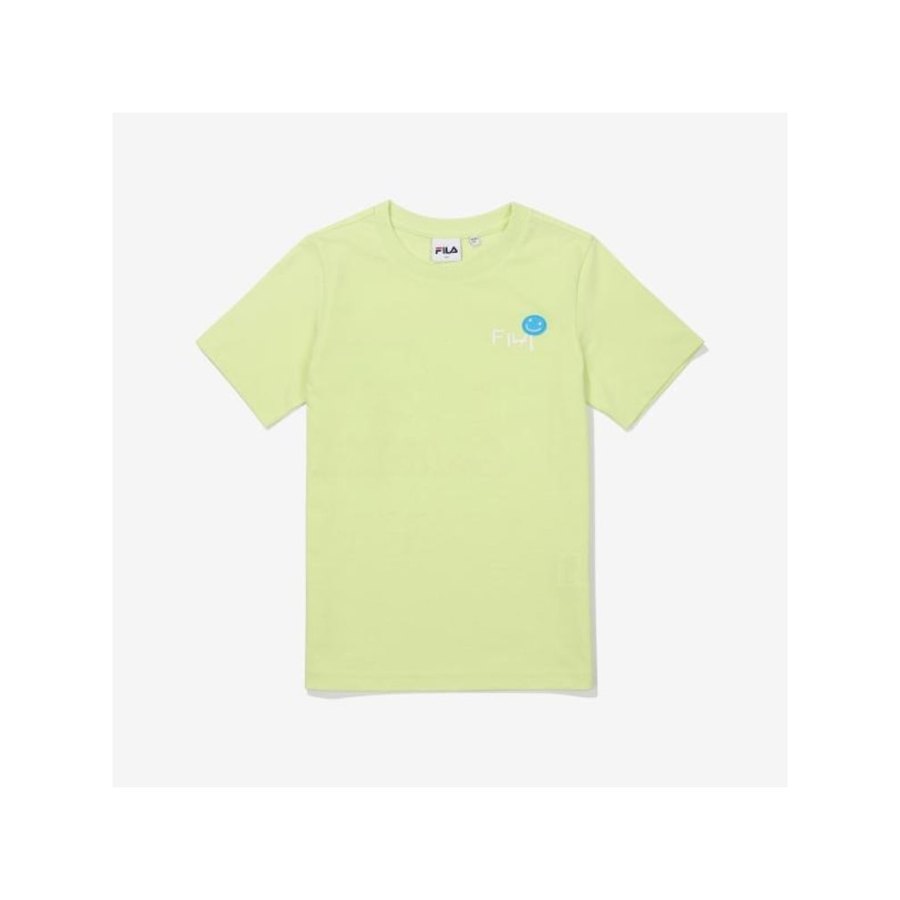 [FILA KIDS] スマイルバックグラフィック T シャツ (FK2RSF2207X_PLE) Q0ZFK2RSF2207XPLE