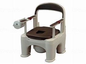 パナソニックエイジフリー 座楽 ラフィーネ（前後傾斜脚付き） モカブラウン 脱臭プラスチック PN-L30211B
