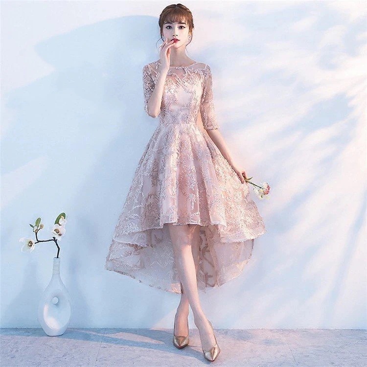 レディース パーティードレス ワンピース ひざ丈ドレス 合唱衣装 ロング 演奏会用 結婚式 フォーマ