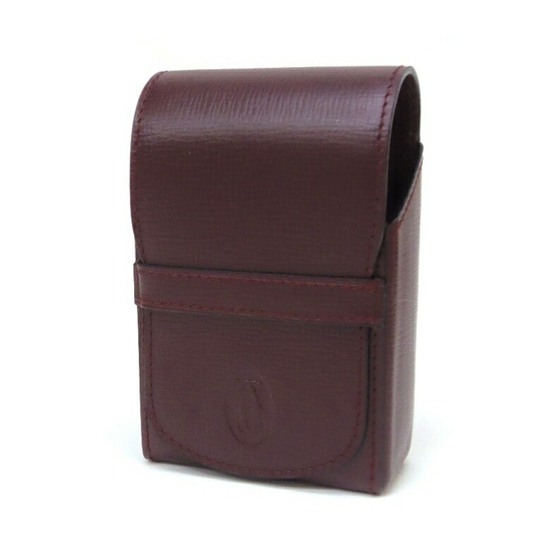 ｶﾙﾃｨｴ Cartier ｼｶﾞﾚｯﾄｹｰｽ ﾀﾊﾞｺｹｰｽ ﾎﾞﾙﾄﾞｰ ﾚｻﾞｰ 【中古】(59776)