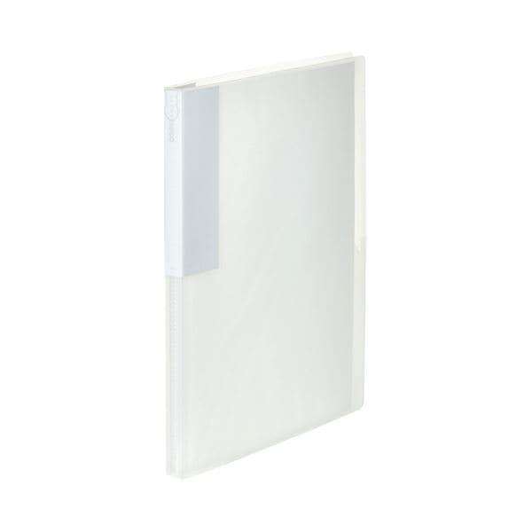 （まとめ） TANOSEEクリヤーブック（リサイクルPP） A4タテ 24ポケット 背幅17mm クリア 1冊 [x10セット]