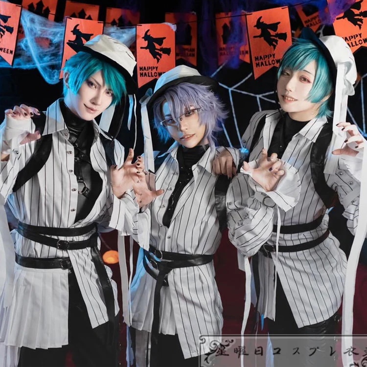 ツイステ オクタヴィネル寮 Azul Floyd Jade ハロウィーン コスプレ衣装 コスチューム