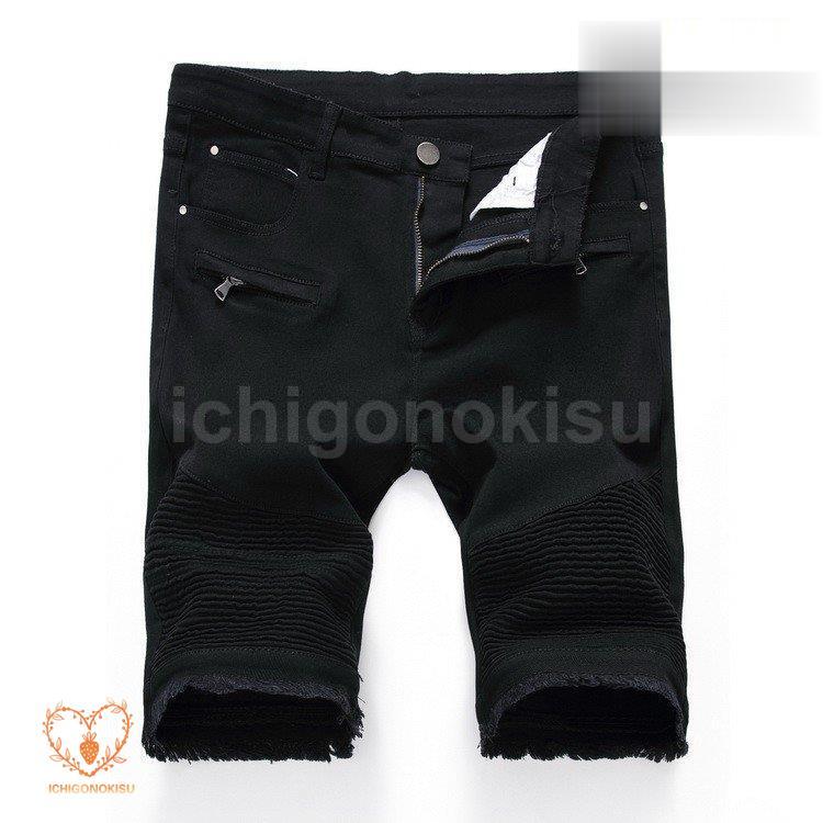 チノパン メンズ ハーフ丈 チノ パンツ ハーフパンツ ストレッチ ショートパンツ ダメージ ブラック ホワイト