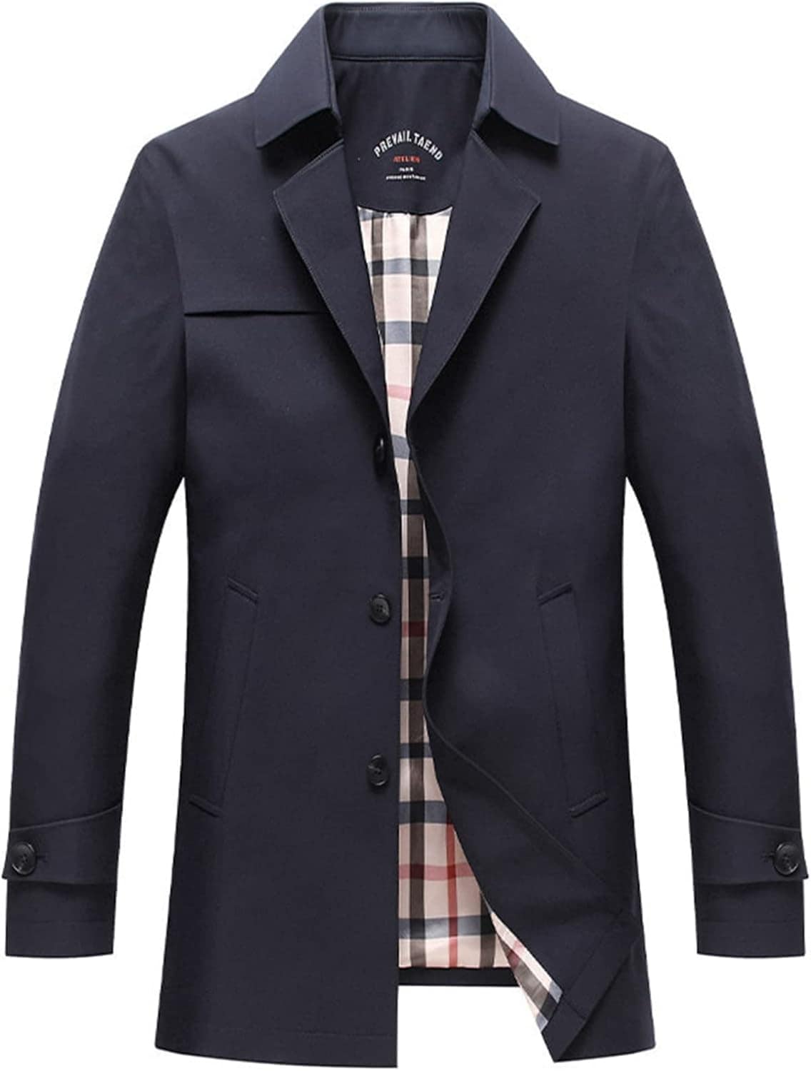 スプリングコート メンズ 春秋 チェスターコート シンプル トレンチコート ビジネス テーラードカラー 着心地良い 防風防寒 ハーフ丈 アウター 紳士 スリム カジュアル おしゃれ