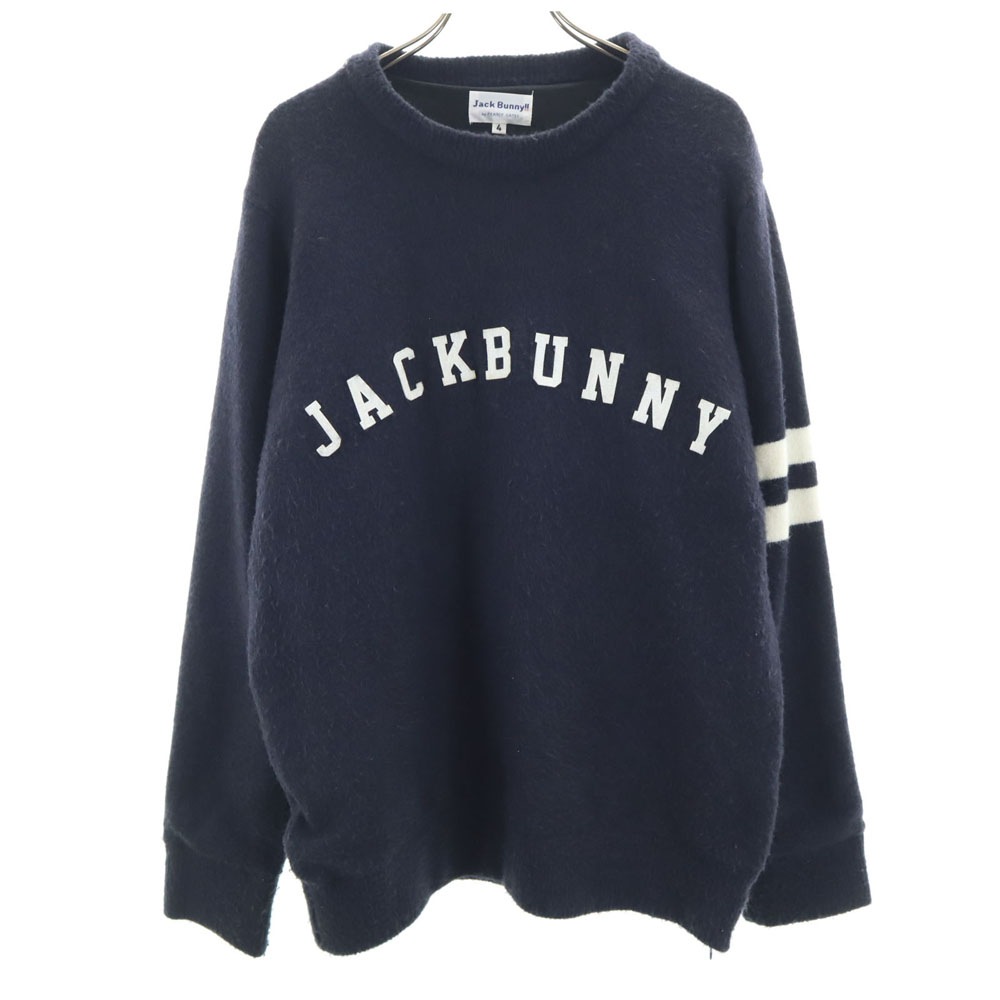 ジャックバニーバイパーリーゲイツ ゴルフ 長袖 セーター 4 ネイビー Jack Bunny!! by PEARLY GATES ニット メンズ 古着 5,351円