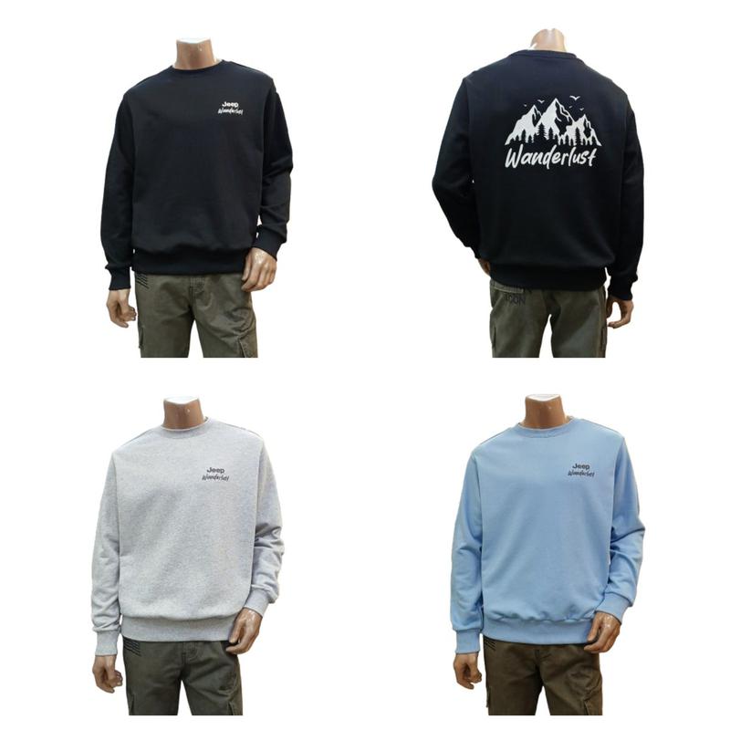 （ユニ）ワンダーラストルーズフィットマンツーマン長袖TシャツJQ3TSU893_BP