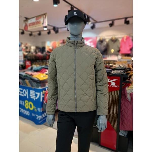 セーブゾーン05（男性）冬のダイヤモンド中軽量ダックダウンパディングジャケットアーモンドKUJ6824M（S43189804)