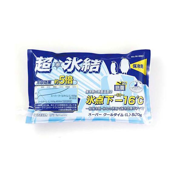 [5セット] キャプテンスタッグ スーパークールタイムL 500g M-6907X5