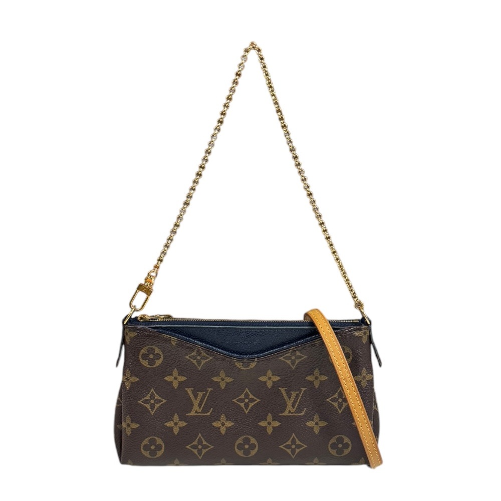 ルイヴィトン パラスクラッチ モノグラム ショルダーバッグ モノグラムキャンバス M44058 ブラウン LOUIS VUITTON 中古