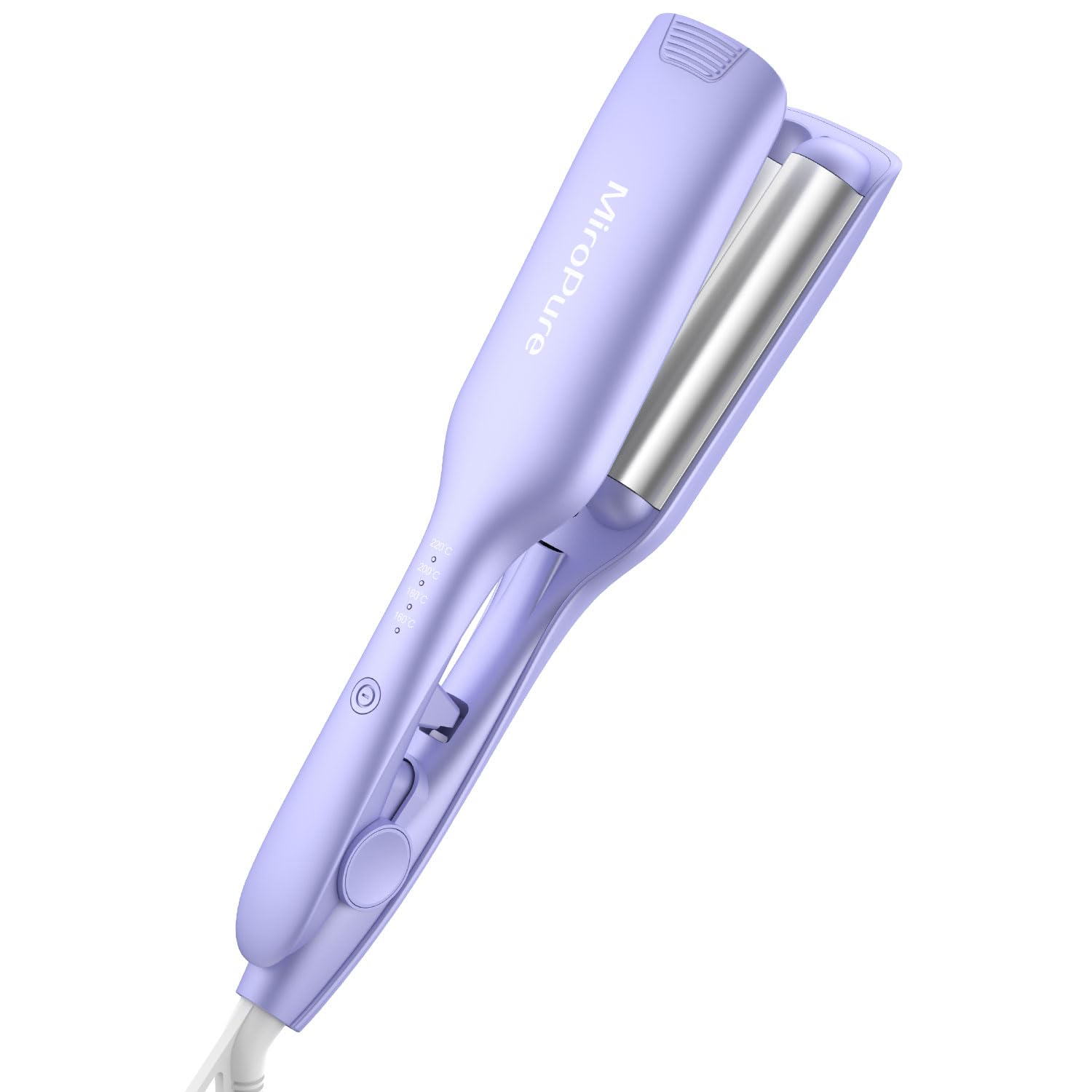 MiroPure ヘアアイロン カール ウェーブアイロン 26 挟むだけで可愛い カールアイロン 実現 160℃～220℃ 千万級マイナスイオン吹出 やけど防止 初心者向けカールアイロン プレゼント