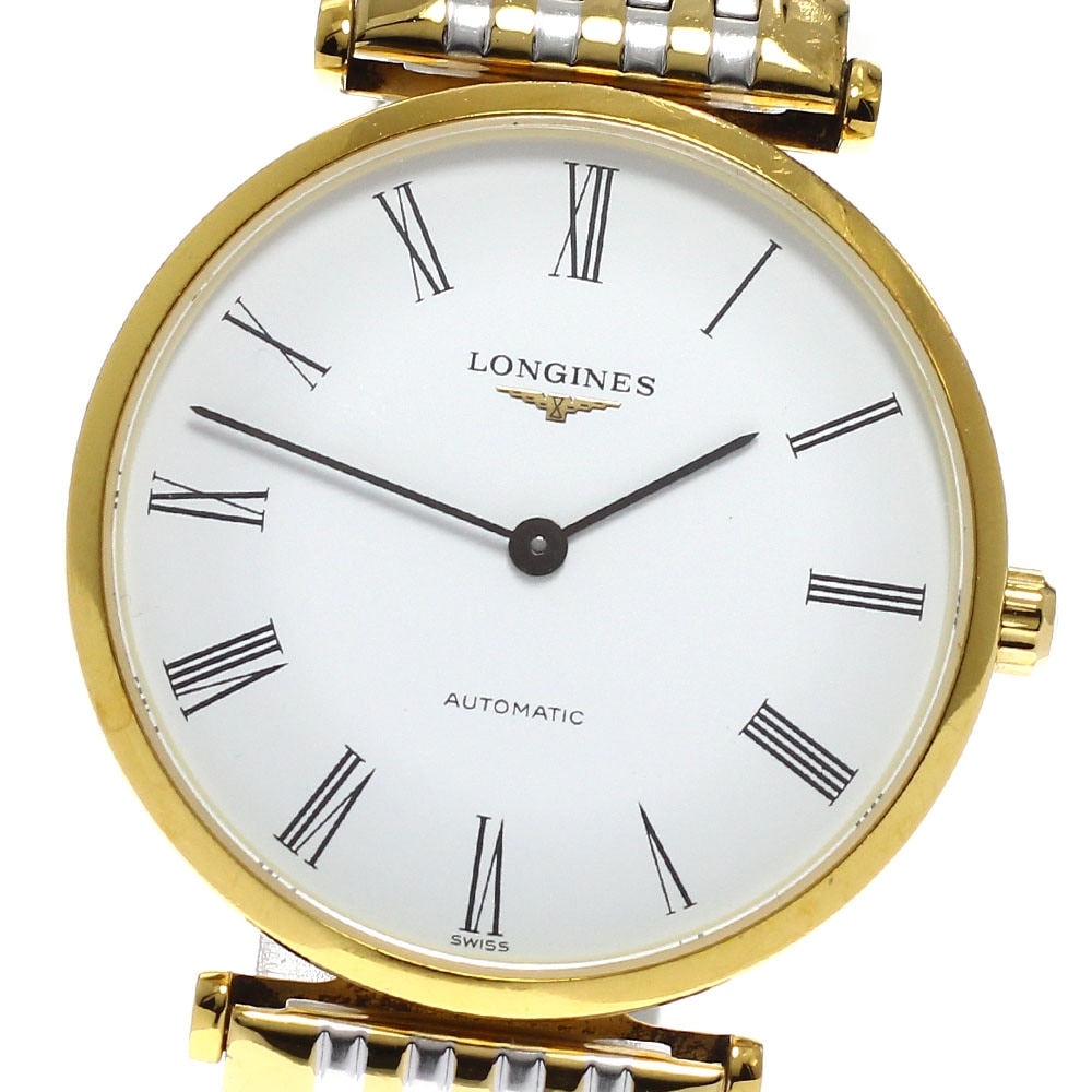 ロンジン LONGINES L4.708.2 グランドクラシック バックスケルトン 自動巻き メンズ _932779【中古】