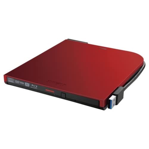バッファロー BRXL-PTV6U3-RDB(レッド) USB3.2(Gen1) 対応 ポータブルBD 書込ソフト