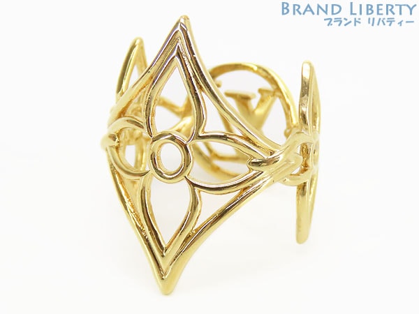 激レア新品同様ルイヴィトンバーグLVツイッギーリング指輪ゴールドメタルM0906S