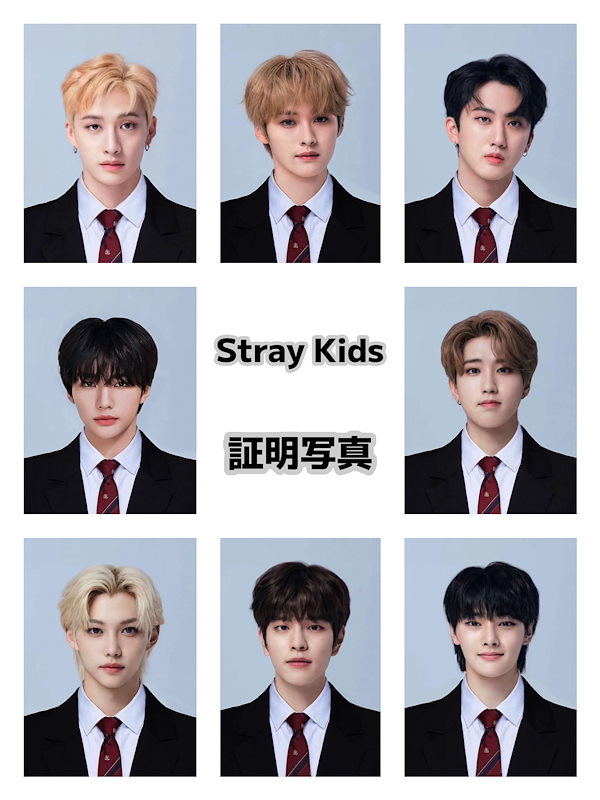 ⑧ 可笑しい straykids スキズ ペンミ IDフォト 証明写真 ハン