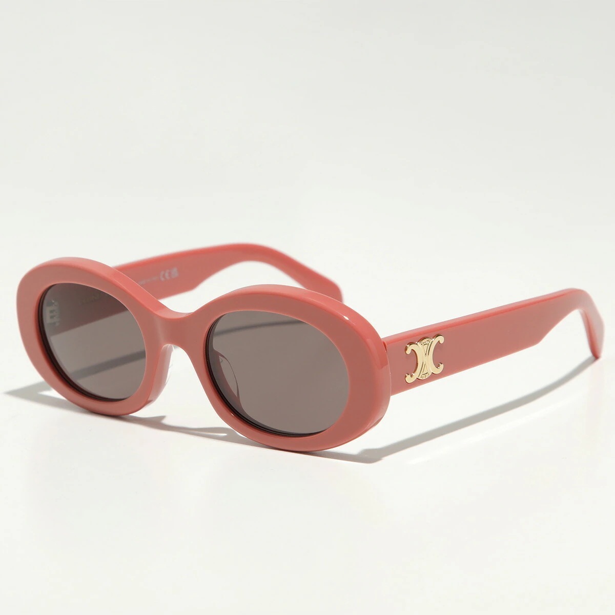 CELINE セリーヌ サングラス TRIOMPHE 01 トリオンフ CL40194U レディース オーバル型 セルフレーム フルリム メタルロゴ アイウェア 72A