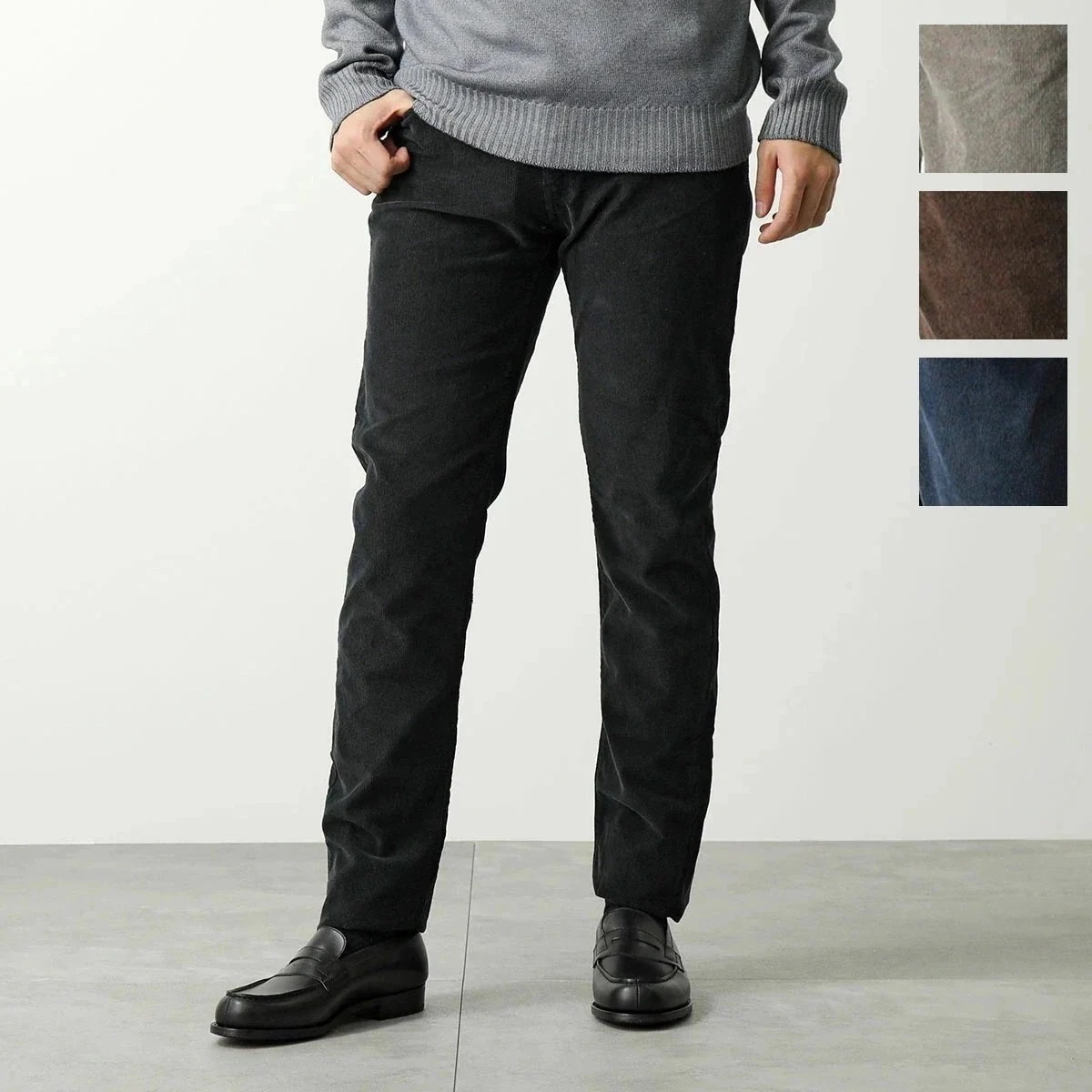 PT TORINO ピーティートリノ コーデュロイ パンツ C5DT05Z00BAS TT21 STRETCH 800W CORDUROY メンズ ストレッチコ