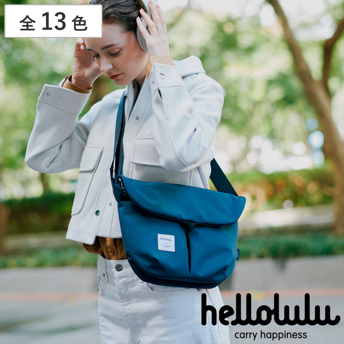 ショルダーバッグ Hellolulu カセン KASEN バッグ レディース ミニショルダー かばん 鞄 クロスボディ 軽い ハロルル 斜め掛け クロスバッグ ポシェット 撥水 かぶせショルダーバッグ