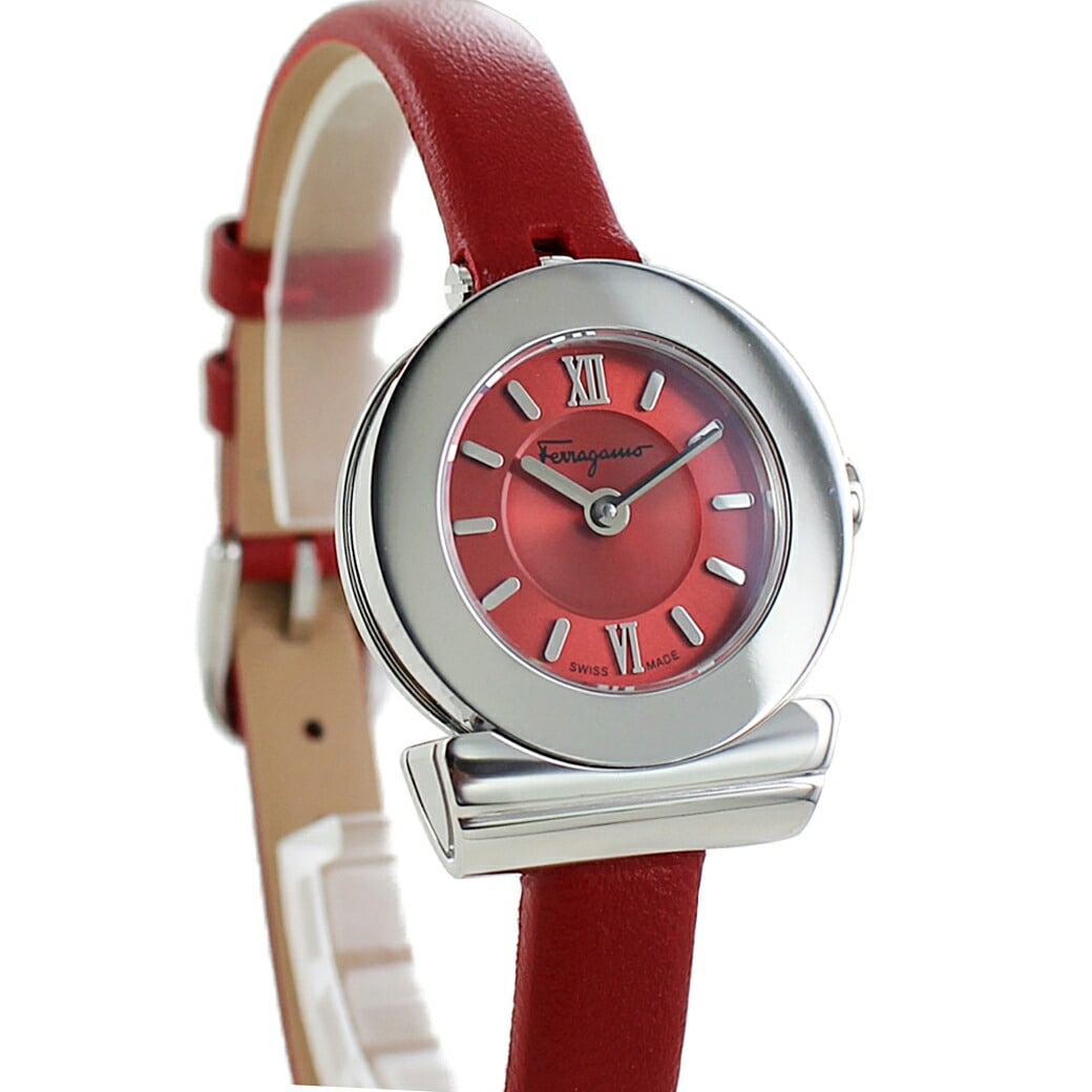 女性 妻 誕生日プレゼント フェラガモ サルバトーレフェラガモ ガンチーニ レッド ブランド レディース 腕時計 手表 20代 30代 40代 結婚記念日 彼女 母親お礼 感謝 ありがとう お疲れ様
