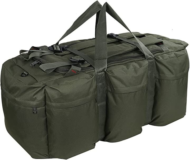 キャンプ バッグ ミリタリーバッグ コンテナ 収納 ボックス 大容量 3way バックパック(グリーン)