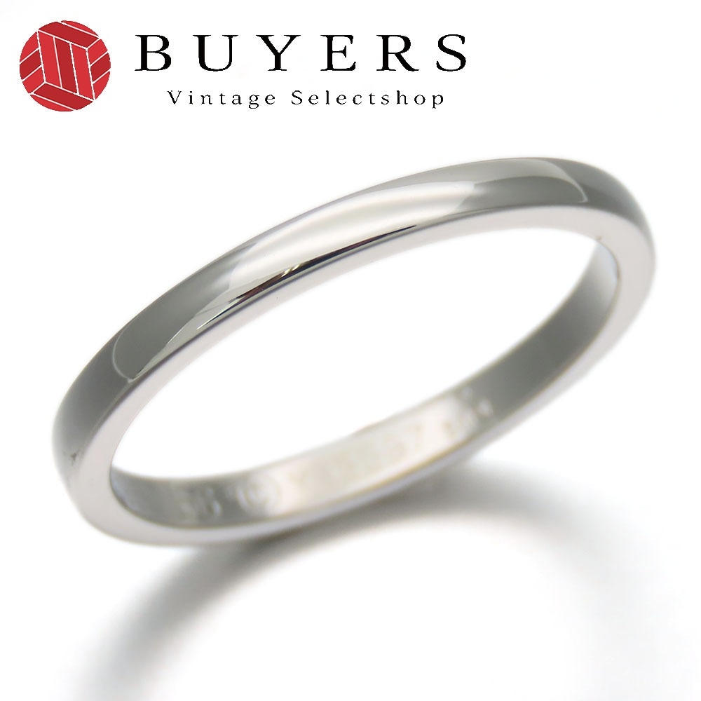 中古 リング・指輪 クラシック ウェディング 56 Pt950 約3.7g プラチナ ジュエリー シンプル 上品 メンズ 男性