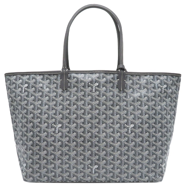 ゴヤール GOYARD トートバッグ サンルイ PM ゴヤールディンキャンバス シュヴロッシュカーフスキン グレー シルバー金具 リバーシブル ヘリンボーン 新品 未使用 STLOUIPMLTY51