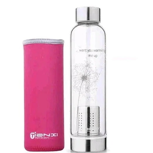 【1つ買うと10個無料】水筒 ガラスボトル 茶こし付 ティーカップ 550ml 透明 マグボトル 耐熱 カバー付 漏れ防止 23,107円