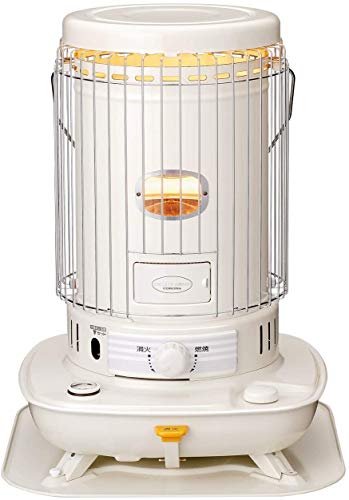 CORONA(コロナ) 石油ストーブ 【日本生産】 対流型 (木造17畳 / コンクリート23畳まで) 遠赤外線 電源不要 防災対策 キャンプ タンク容量7L 耐震自動消火装置付 ホワイト SL-66