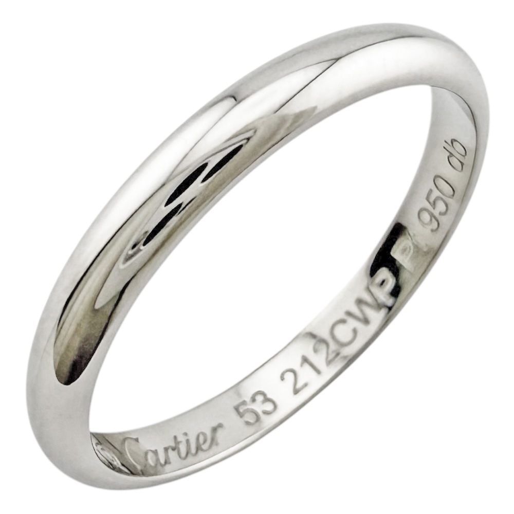 カルティエ ウェディングリング リング 指輪 12.5号 Pt950プラチナ CARTIER 中古 美品