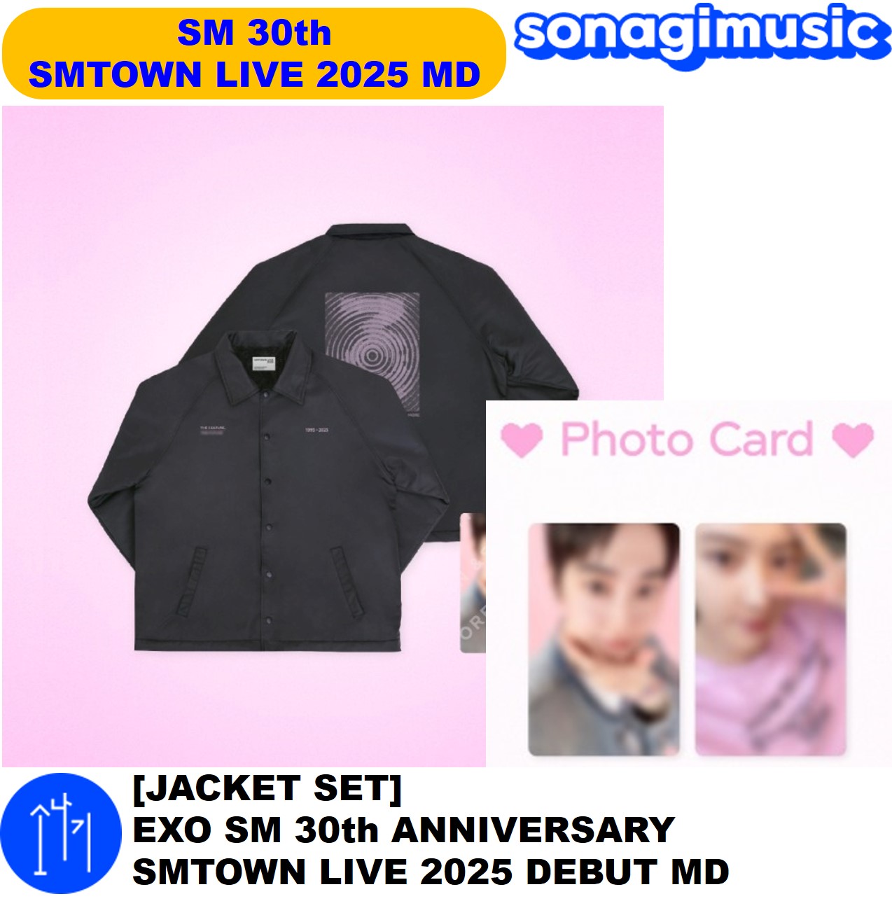 [公式] [JACKET SET] EXO SM 30th ANNIVERSARY SMTOWN LIVE 2025 DEBUT MD sm 30周年 公式グッズ nct wish