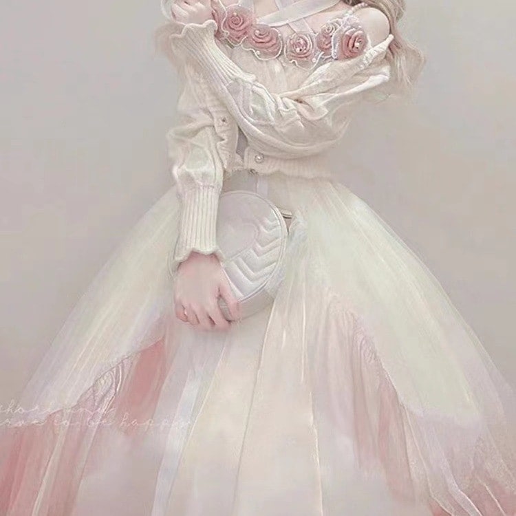 コスプレ ピンクローズロリータワンピースコスプレプリンセススカート