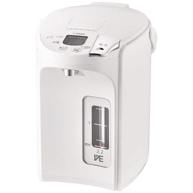 タイガー　TIGER　電気ポット ［2.2L /蒸気レス機能つき］ アーバンホワイト　PIP-G220WE 11,161円
