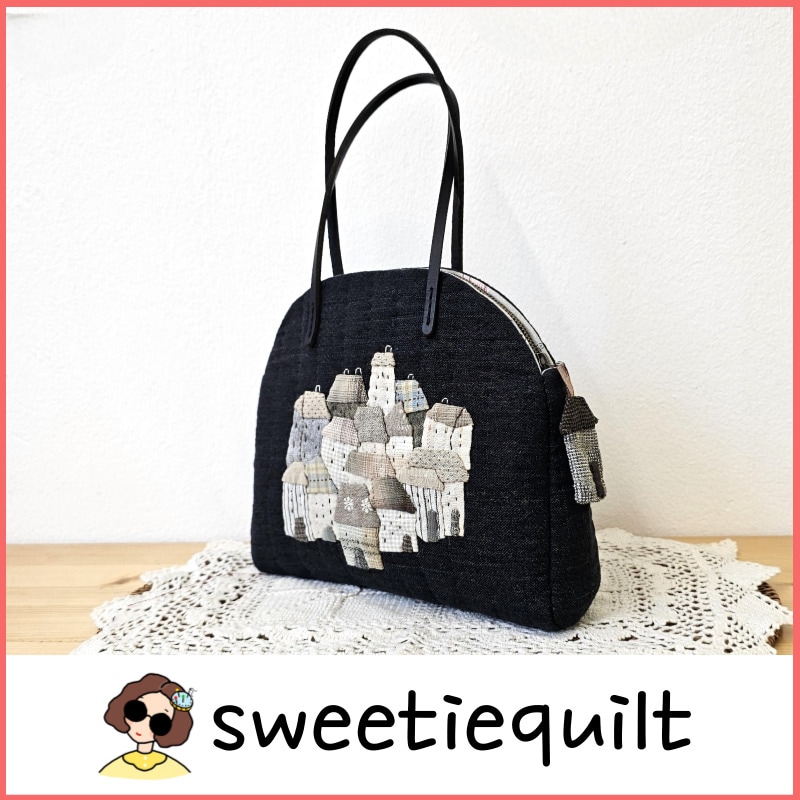 【sweetiequilt】 かばん作り バック作り DIYキットパッケージ　ハッピーハウストートバック　韓国大人気　恋人プレゼント