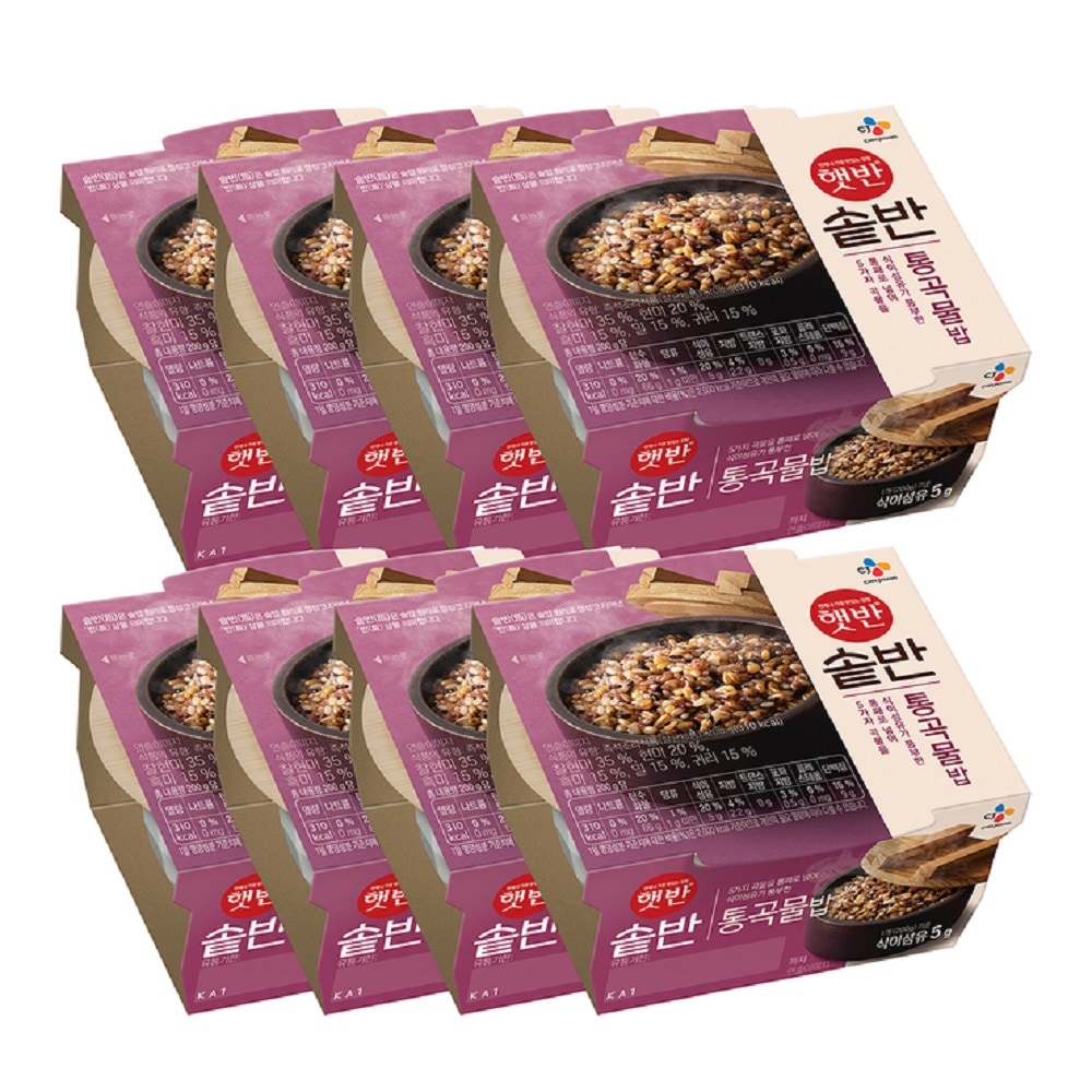 韓国-KFOOD-K MEAL-CJ レトルトご飯 釜飯 丸穀物ご飯 200g x 8