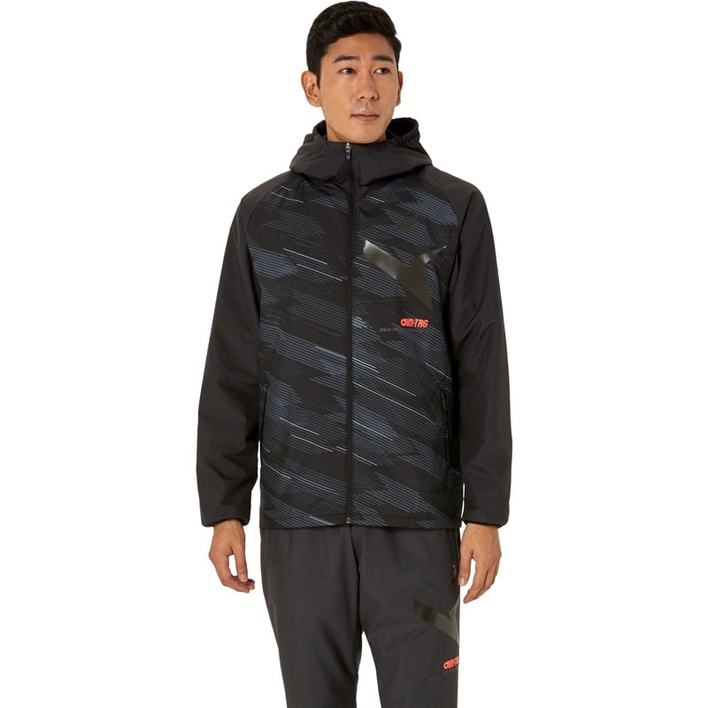 AIM-TRG裏トリコットグラフィックウィンドブレーカーフーディー SAトレーニング アパレル(メンズ) (2031E729)