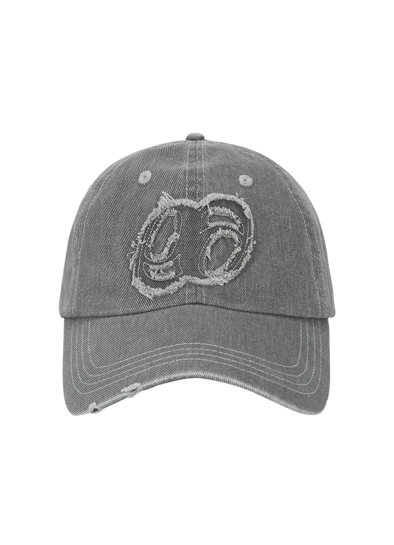【AS"ON】 PATCH BALL CAP / GRAY キャップ 正規品