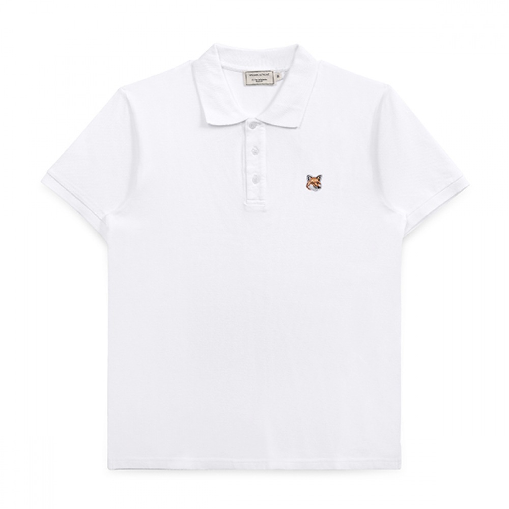 メゾンキツネ LM00208KJ7002 P100 フォックスヘッドパッチポロメンズ半袖Tシャツ
